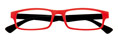 Thumbnail occhiali premontati da lettura mod. Rubby colore rosso e nero con effetto gomma by Espressoocchiali
