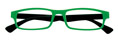 Thumbnail occhiali premontati da lettura mod. Rubby colore verde e nero con effetto gomma by Espressoocchiali