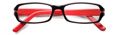 Thumbnail occhiali da lettura premontati Espressoocchiali mod. Bridge colore nero/rosso chiusi