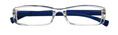 Thumbnail occhiali premontati da lettura DE LUXE mod. Business colore frontale trasparente/aste blu by Espressoocchiali