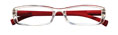 Thumbnail occhiali premontati da lettura DE LUXE mod. Business colore frontale trasparente/aste rosse by Espressoocchiali