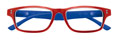 Thumbnail occhiali premontati da lettura riposanti per schermi lcd mod. Pc Protection frontale rosso aste blu by Espressoocchiali
