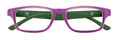 Thumbnail occhiali premontati da lettura riposanti per schermi lcd mod. Pc Protection frontale viola aste verdi by Espressoocchiali