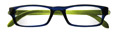Thumbnail occhiali premontati da lettura DE LUXE mod. Rainbow2 Espressoocchiali colore blu e verde