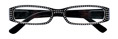 Thumbnail occhiali da lettura premontati DE LUXE mod. Strass2 colore nero by Espressoocchiali