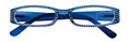 Thumbnail occhiali da lettura premontati DE LUXE mod. Strass2 colore blu by Espressoocchiali