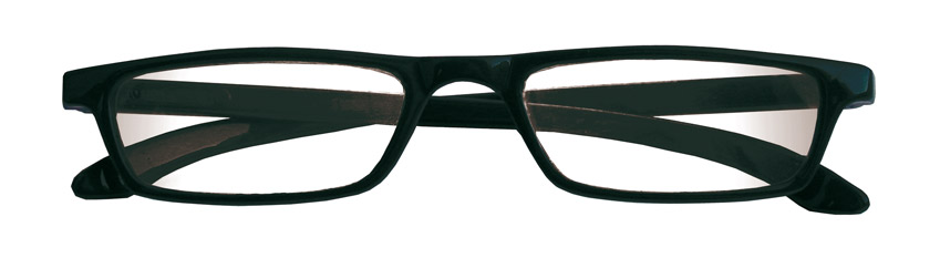 Foto degli occhiali da lettura premontati De Luxe mod.Trendy4 di colore nero di Espressoocchiali. Occhiali per presbiopia semplice in distribuzione nelle tabaccherie, cartolibrerie, aree di servizio, supermercati GDO
