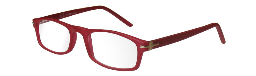 Foto degli occhiali da lettura premontati De Luxe mod.Velvet2 di colore rosso apertidi Espressoocchiali. Occhiali per presbiopia semplice in distribuzione nelle tabaccherie, cartolibrerie, aree di servizio, supermercati GDO