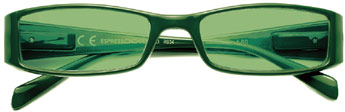 Foto degli occhiali da lettura da sole mod. Prestige Sun verde di Espressoocchiali, occhiali premontati per presbiopia semplice in tabaccheria, cartolibreria, stazione di servizio.