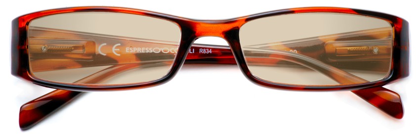 Foto degli occhiali da lettura da sole mod. Prestige Sun di colore tartaruga di Espressoocchiali, occhiali premontati per presbiopia semplice in tabaccheria, cartolibreria, benzinaio.