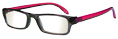 Thumbnail occhiali premontati da lettura mod. Rainbow Espressoocchiali colore nero/rosso - aperti