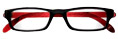 Thumbnail occhiali premontati da lettura mod. RAinbow Espressoocchiali colore nero/rosso