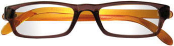 Foto degli occhiali da lettura da sole mod. Rainbow marrone - arancio di Espressoocchiali, occhiali premontati per presbiopia semplice in tabaccheria, cartolibreria, supermercato.