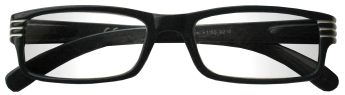occhiali da lettura premontati per leggere linea Luxus colore nero, low cost, qualità e design italiani. Richiedili in supermercati, aree di servizio, cartolerie e tabaccherie