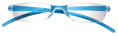 Thumbnail occhiali premontati da lettura mod. Easy frontale trasparente aste azzurre by Espressoocchiali