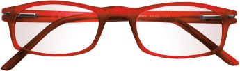 occhiali da lettura premontati per leggere linea Velvet colore rosso, low cost, qualità e design italiani. In vendita nei migliori supermercati, aree di servizio, cartolerie e tabaccherie
