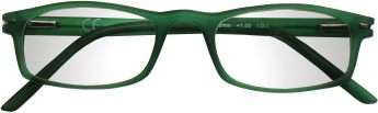 occhiali per leggere premontati linea Velvet colore verde, low cost, qualità e design italiani. Distribuiti nei migliori supermercati, aree di servizio, cartolerie e tabaccherie