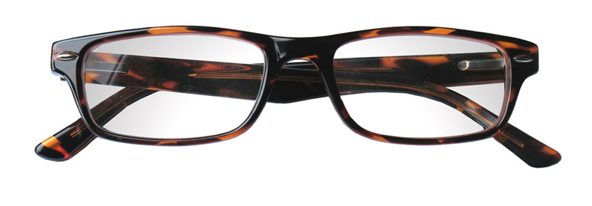 Foto degli occhiali da lettura premontati mod. Ray tartaruga di Espressoocchiali. Occhiali da utilizzare solo con presbiopia semplice. Distribuiti in tabaccheria, cartolibreria, area di servizio, supermercato