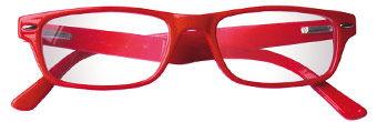 occhiali da lettura premontati per leggere linea Prince colore nero-rosso, low cost, qualità e design italiani. Distribuiti nei migliori supermercati, aree di servizio, cartolerie e tabaccherie