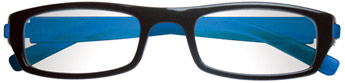 occhiali da lettura premontati per leggere linea Prince colore nero-viola, basso costo, alta qualità e design italiano. Nei supermercati, aree di servizio, cartolerie e tabaccherie